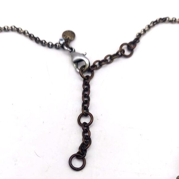 J. Crew Mint Green Faceted Bib Chunky Statement Necklace Adjustable 18"-21" - Picture 4 of 6